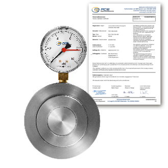 Hydraulischer Kraftaufnehmer PCE-HFG 10K-ICA inkl. ISO-Zertifikat-Beschreibung lesen