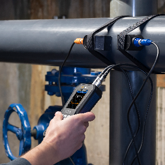 PCE Instruments Ultraschall-Durchflussmessgerät PCE-TDS 200+ SM-ICA inkl. ISO-Zertifikat|4 Sensoren|Wärmemenge|Speicher-Beschreibung lesen