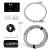 Durchflussmesser zum Festeinbau PCE-UFM 50CU für Kupfer Rohre DN 50 | PoE & Sensor mit 9 m Ethernet-Kabel