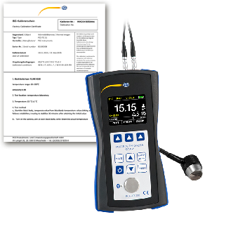 PCE Instruments Materialdickenmessgerät PCE-TG 300-NO2-ICA inkl. Sonde PCE-TG-NO2 |Ø14mm |+ISO-Zertifikat |3,0300,0mm-Beschreibung lesen