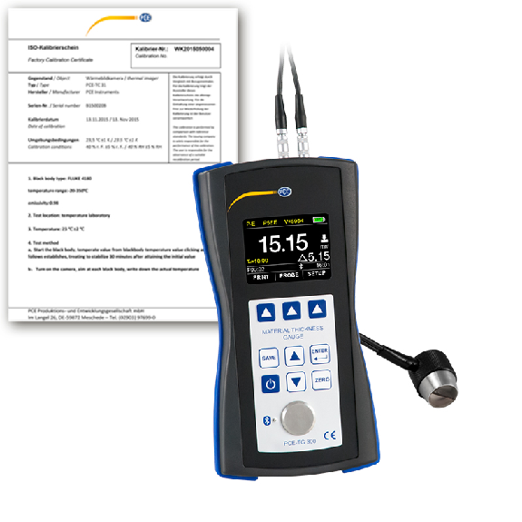 Ultraschall-Dickenmessgerät mit ISO-Zertifikat-Beschreibung lesen