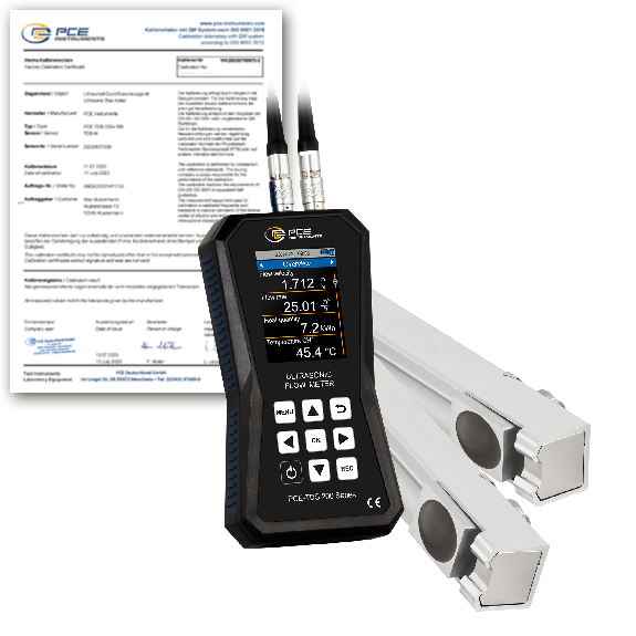 Ultraschall-Durchflussmessgerät PCE-TDS 200 MR-ICA-Beschreibung lesen