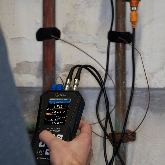 Ultraschall-Durchflussmessgerät PCE-TDS 200+ SL-ICA Ultraschall-Durchflussmessgerät PCE-TDS 200+ SL-ICA-Beschreibung lesen