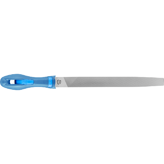 Lime d'atelier cheval avec manche pointe plate 250mm taille 3 pour usinage-Leer más