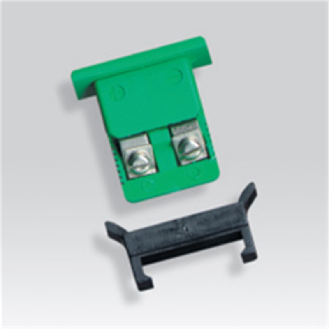 Embase 17x8mmThermocouple mini enclipsable K Chromel/Alumel Vert - EFMCK IEC-Lire la description