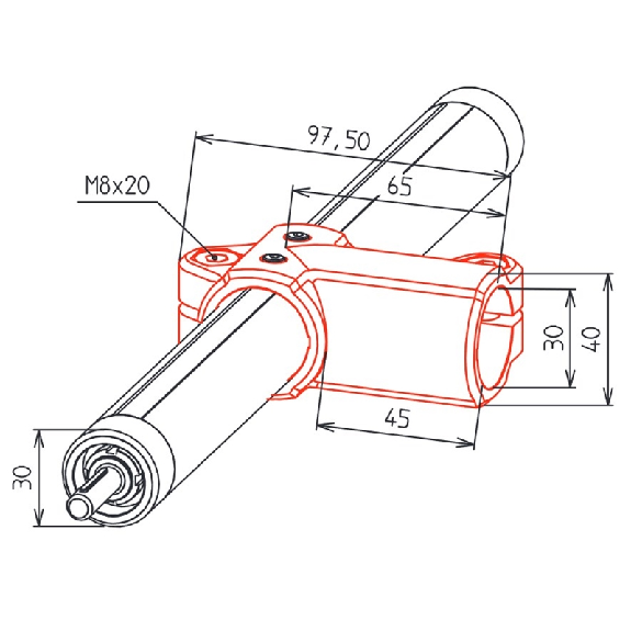 RK LightUnit W-KU 30 chariot - 13007200CSR30-Lire la description