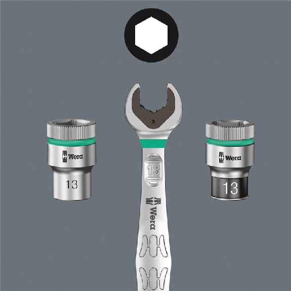 Llave de vaso Zyklop con arrastre de 1/4 8790 HMA Zyklop Nuss 110 --Leer más