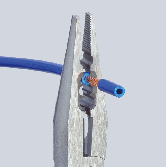 Verdrahtungszange L.160mm 0,5-0,75/1,5/2,5 mm² verchr.Mehrkomp.-Hüllen-Beschreibung lesen