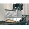 Klappbodenbehälter 0,5 m³ L800xB1200xH860mm verz.silber o.Zentrierwände