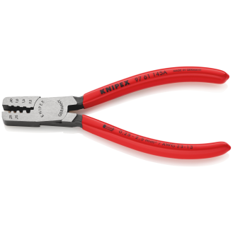 Aderendhülsenzange L.145mm 0,25-2,5 (AWG 23-13) mm² pol.Ku.-Überzug-Beschreibung lesen