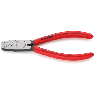 Aderendhülsenzange L.145mm 0,25-2,5 (AWG 23-13) mm² pol.Ku.-Überzug-Beschreibung lesen