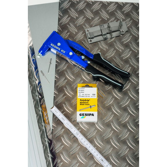 Handblindnietsetzgerät NTX L.260mm Arbeitsber.2,4-5mm o.Öffnungsf.-Beschreibung lesen