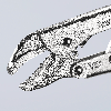 Gripzange Gesamt-L.180mm Spann-W.max.30mm