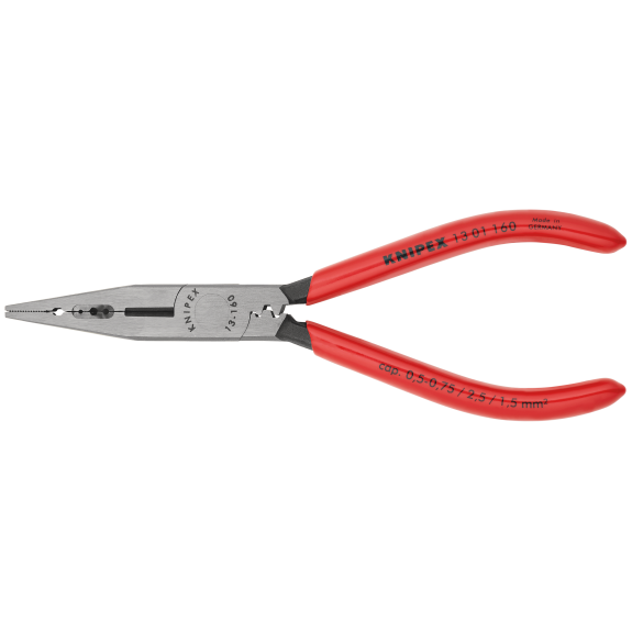 Verdrahtungszange L.160mm 0,5-0,75/1,5/2,5 mm² pol.Ku.-Überzug-Beschreibung lesen