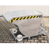 Spänebehälter 0,30 m³ L1275xB820xH820mm silber verz.Trgf.1000kg