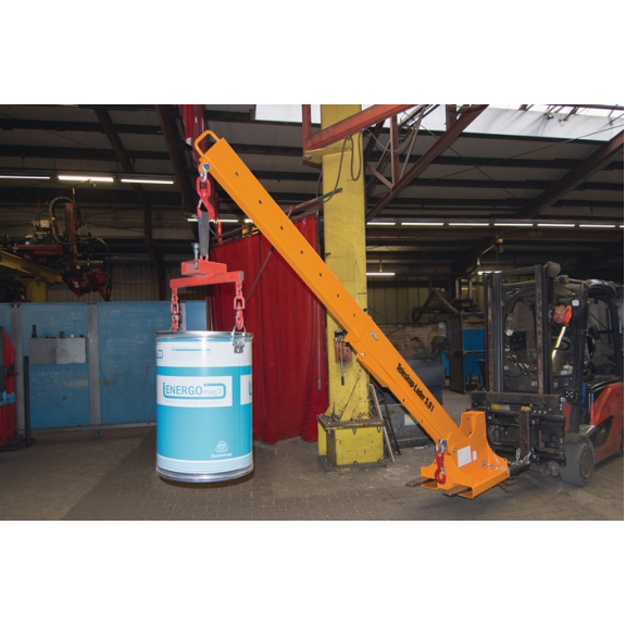 Teleskoplader max.3690mm Trgf.5000kg silber verz.f.Gabelstapler-Beschreibung lesen