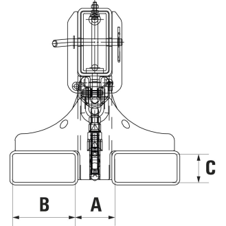 Teleskoplader max.3655mm Trgf.5000kg gelborange lack.f.Gabelstapler-Beschreibung lesen