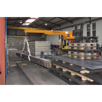 Teleskoplader max.3655mm Trgf.5000kg gelborange lack.f.Gabelstapler-Beschreibung lesen