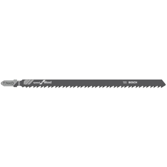 Stichsägeblt T 744 D Speed for Wood L.180mm Zahnteilung 4mm HCS 3er Pack-Beschreibung lesen