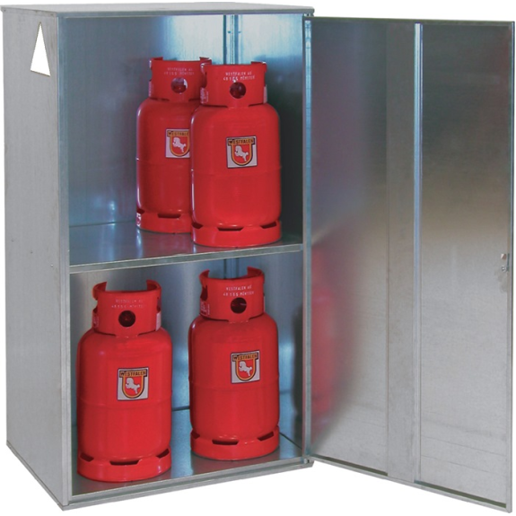 Gasflaschendepot B840xT690xH1475mm verz.geschl. Gasflaschendepot B840xT690xH1475mm verz.geschl.-Beschreibung lesen