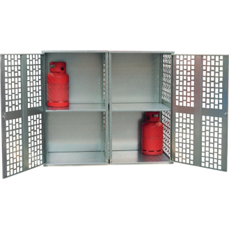 Gasflaschendepot B1680xT690xH1475mm verz.gel.-Beschreibung lesen