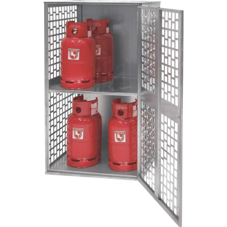 Gasflaschendepot B840xT690xH1475mm verz.gel.-Beschreibung lesen
