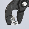 Schlauchschzange Gesamt-L.180mm Kopf grau ram.Ku.-Überzug