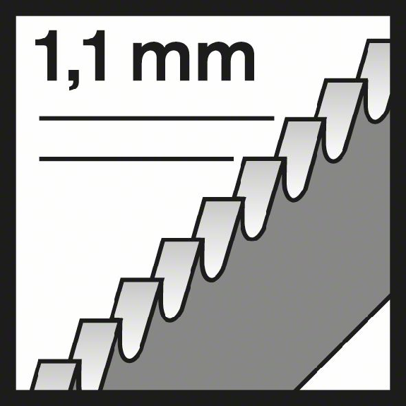 Stichsägeblt T 1018 AFP Gesamt-L.250mm Zahnt.1,1mm BIM 3 St./Karte-Beschreibung lesen