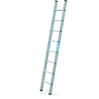 Anlegeleiter 8 Sprossen Alu.Leiterlänge 2490mm Arbeits-H.b.ca.3350mm-Beschreibung lesen