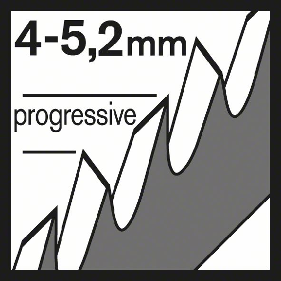 Stichsägeblt T 244 D Gesamt-L.100mm Zahnt.4-5,2mm HCS 5 St./Karte-Beschreibung lesen