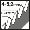 Stichsägeblt T 244 D Gesamt-L.100mm Zahnt.4-5,2mm HCS 5 St./Karte