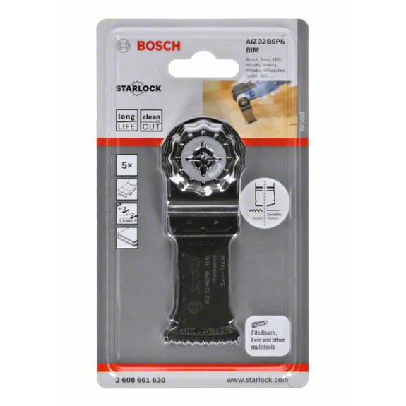 Tauchsägeblt AIZ 32 BSPB B.32mm Eintauch-T.50mm Starlock 5er Pk.-Beschreibung lesen