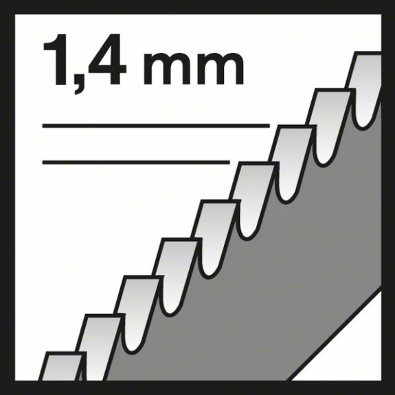 Stichsägeblt T 118 EFS Basic for Inox L.8m Zahnteilung 1,4mm BIM 5er Pack-Beschreibung lesen