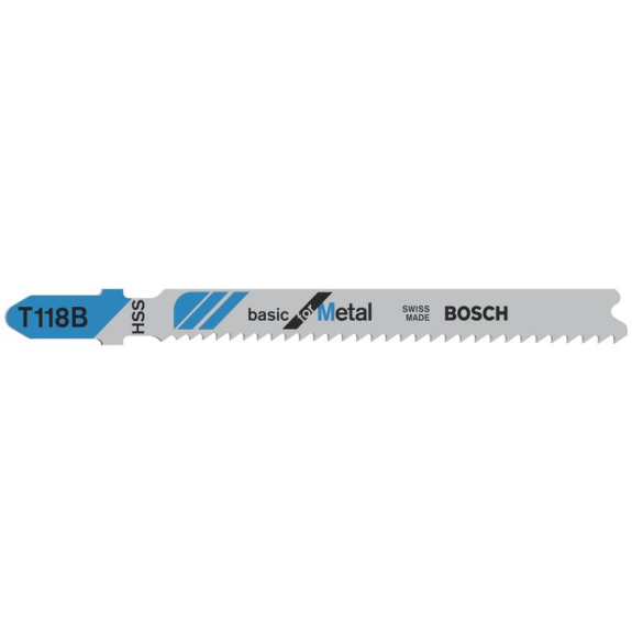 Stichsägeblt T 118B Basic for Metal L.92mm Zahnteilung 1,9-2,m HSS 100erPack-Beschreibung lesen
