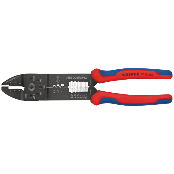 Crimpzange L.240mm 0,5-6(AWG 20-10)/0,5-2,5 (AWG 20-13) mm² Crimpzange L.240mm 0,5-6(AWG 20-10)/0,5-2,5 (AWG 20-13) mm²-Beschreibung lesen