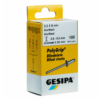 Blindniet PolyGrip Nietschaft dxl 4,8x10,0mm Alu/Stahl 50 St.-Beschreibung lesen