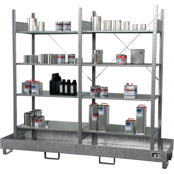 Petit rack à conteneurs L1000xP600xH2000mm rack de base et complémentaire 8 étagères.-Leggi tutto