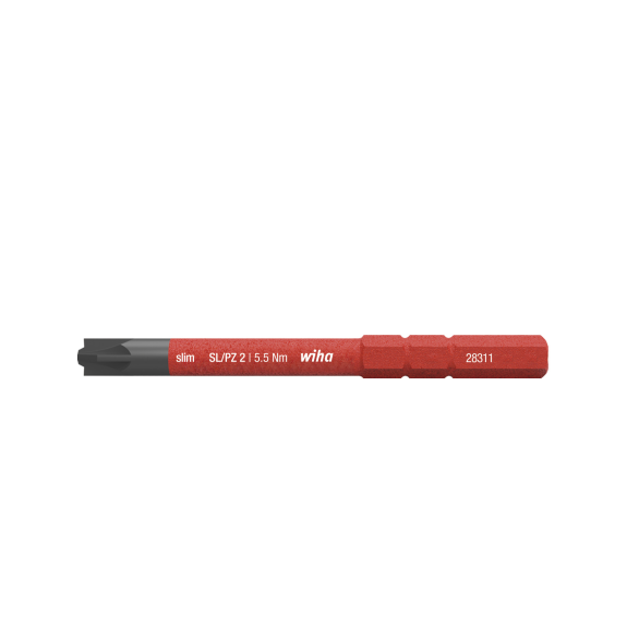 Wechselkl.SlimBit electric Plus/Minus Schlitz/PZD 2x75mm VDE isol.-Beschreibung lesen
