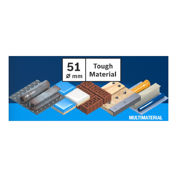 Lochsäge Expert Tough Merial D.51mm Schnitt-T.60mm Power Change Plus-Beschreibung lesen