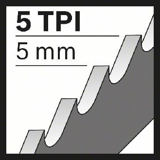 Säbelsägeblt S 1531 L L.240mm B.19mm TPI 5 5mm 25 St./Karte-Beschreibung lesen