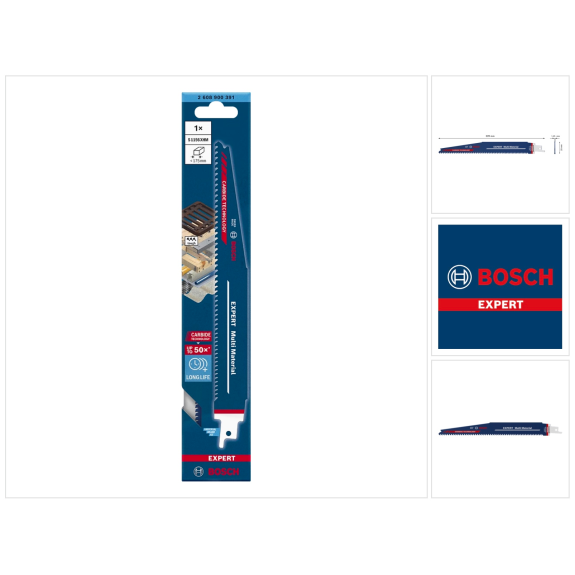 Säbelsägeblt Expert Multimerial L.225mm B.25mm TPI 6-8 3-4mm 1 St./Karte-Beschreibung lesen