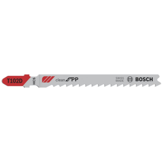 Stichsägeblt T 102 D Clean for PP L.100mm Zahnteilung 4mm HCS 3er Pack-Beschreibung lesen