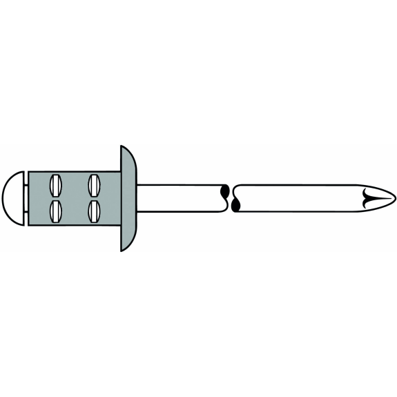 Blindniet PolyGrip Nietschaft dxl 4,0x10,0mm Alu/Stahl 100 St.-Beschreibung lesen