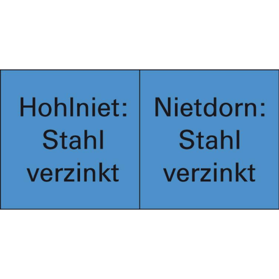 Blindniet Nietschaft dxl 5x10mm STA/STA 500 St.-Beschreibung lesen