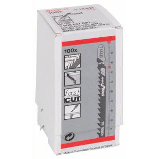 Stichsägeblt T 144 D Speed for Wood L.100mm Zahnteilung 4-5,2mm HCS 100er Pack-Beschreibung lesen