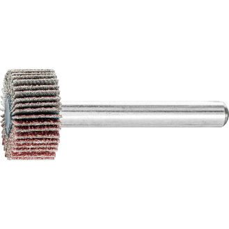 Fächerschleifer Ø20xH10mm K.80 Korund Schaft-D.6mm-Beschreibung lesen