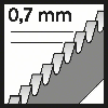 Stichsägeblt T 118 G Basic for Metal L.92mm Zahnteilung 0,7mm HSS 3er Pack