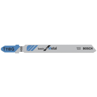 Stichsägeblt T 118 G Basic for Metal L.92mm Zahnteilung 0,7mm HSS 3er Pack-Beschreibung lesen