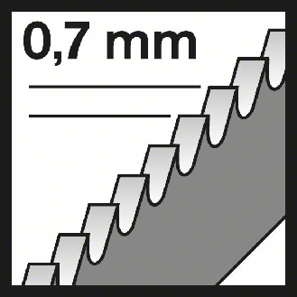 Stichsägeblt T 118 G Basic for Metal L.92mm Zahnteilung 0,7mm HSS 3er Pack-Beschreibung lesen