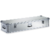 Aluminiumbox L1400xB450xH250mm 119l mit Klappverschluss und Alu-Stapelecken